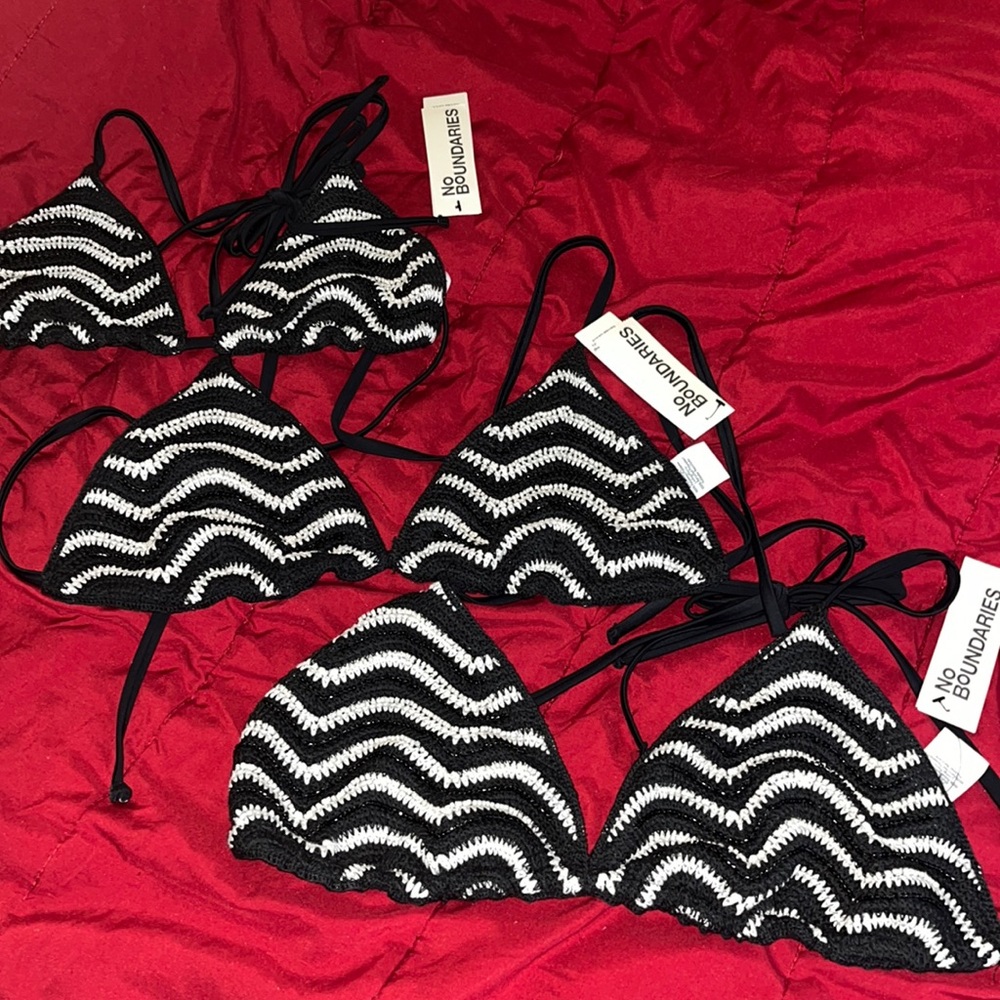 Beaded bikini top/ multiple sizes